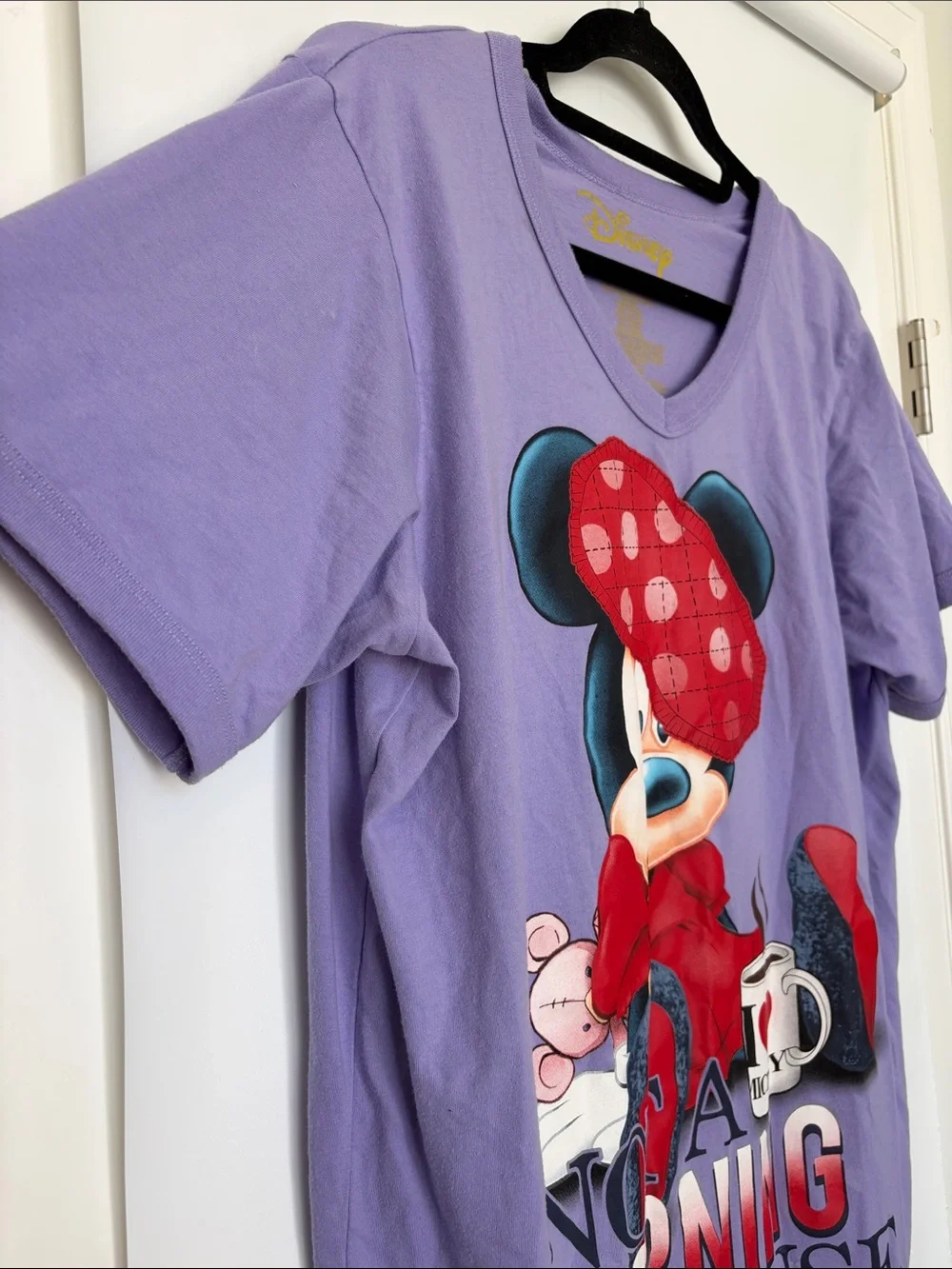 Disney Purple Minnie Morning Mouse Nightgown Sleep Shirt OSFM - Picture 3 of 7